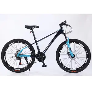 New russia mtb cycle bicycles 1.95 black tyre bikes with double disc brake suspension fork for mountain bicycle cycle