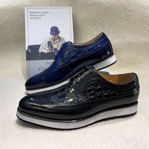 Chaussures Derby pour hommes en cuir véritable de qualité supérieure, style business décontracté - Product Image 4