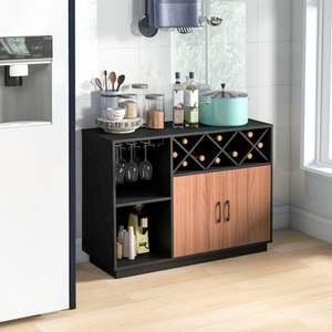 DB industriel moderne buffet armoire amovible casier à vin et porte-verre pour la maison Bar salon ou meubles de ferme - Product Image 4