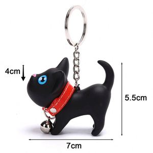 Porte-clés Chat de Simulation 3D en PVC, Pendentif Chat de Dessin Animé, Porte-bonheur pour Voiture et Sac, Cadeau pour Couple, Jouet Porte-clés Animal - Product Image 6