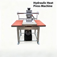Hidráulica de estação dupla Hot Stamping Machine 40*60 Prensa móvel Semi-automática Garment Hot Stamping Machine