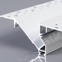 Profil Saluran Aluminium Anodized Tahan Air untuk Lampu Strip LED Luar Ruangan