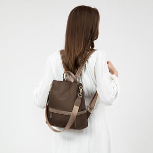 Sac à dos antivol pour femme, nouvelle collection, très tendance, en tissu Oxford, petit sac d'école simple en toile avec fermeture éclair en polyester - Product Image 4