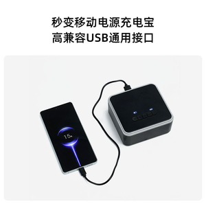 ปั๊มลมยางรถยนต์ไร้สายขนาดเล็ก 120W 11.1V พร้อมหน้าจอ LED ปั๊มลมไฟฟ้าแบบพกพา รุ่น 718 - Product Image 5