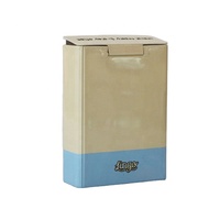 Boîte en fer blanc rectangulaire vide à charnière, de qualité alimentaire, avec impression personnalisée en usine, nouveau design, pour le rangement de cartes à jouer, bonbons, menthes, finition brillante