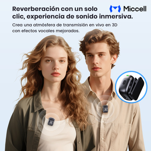 Microfono Inalambrico Miccell Con Reduccions De Ruido <strong>AI</strong> Pantalla Digital Y Microfono De Solapa Para YouTube TikTok Y Vlogs En - Product Image 5