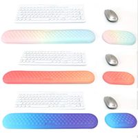 Tapis de repose-poignet pour clavier Tapis de souris en mousse à mémoire de forme souple Coussin de soutien du poignet Soulagement de la douleur Tapis de souris ergonomique pour ordinateur