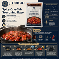 Base d'assaisonnement épicée pour écrevisses 500g, Sauce de cuisson Mala pour fruits de mer, Chongqing, Durée de conservation de 12 mois pour la restauration professionnelle OEM