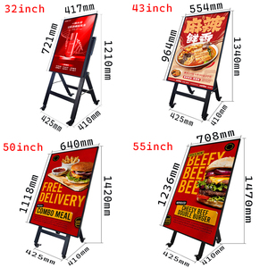 Tầng đứng/TREO TƯỜNG kiosk màn hình cảm ứng Android/PC màn hình kỹ thuật số Bảng menu <span class=keywords><strong>LCD</strong></span> kỹ thuật số biển cho trung tâm mua sắm - Product Image 5