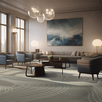 Tapis à poils hauts pour hôtels 5 étoiles Salles de banquets Salons Tapis imprimé mur à mur pour hôtel