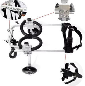 Silla de Ruedas Ligera de Aluminio para Perros USMILEPET, Ajustable para Patas Discapacitadas, para Caminar de Nuevo - Product Image 2