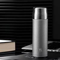 Thermos à double paroi en titane avec revêtement sous vide pour cadeau d'affaires
