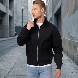 Waterproof Breathable <b>Running</b> Rain Men's <b>Winter</b> Streetwear Fleece <b>Jacket</b> with Embroidered Stand Collar Zipper Front OEM Service - Product Image 1