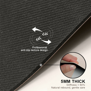 Tapete de Yoga y Pilates Sansd Beige, Muy Popular, Arqueado, de Color Sólido, Forma de Cápsula Ovalada, Antideslizante, con Logotipo Personalizado, de Goma PU Deportiva de 5 mm de Grosor - Product Image 4