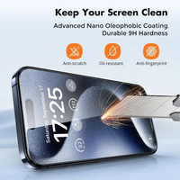 Protection d'Écran 9D en Verre Trempé pour iPhone 16 16E 15 14 13 12 11 Pro Max, Verre Protecteur pour iPhone X XR XS Max 7 8 14 Plus