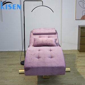 Kisen Simple Beauty Bed Adjustable S-shape Customized Salon Massage <b>Table</b> Tattoo Lash <b>Chair</b> Good Quality Salon Furniture - Product Image 4