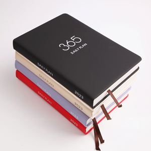 Custom Printing Soft Cover 2025 <b>Daily</b> <b>Planner</b> Notepad Agenda Custom Leather Journal Hardcover <b>Planner</b> Lined PU Cover <b>Notebook</b> - Product Image 3
