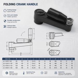 Manivelle pliable en nylon renforcé, dissimulable, avec trou rond rétractable, pour machine-outil CNC, <span class=keywords><strong>tour</strong></span>, utilisation rotative - Product Image 3