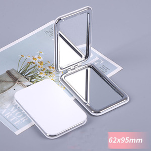<span class=keywords><strong>กระจก</strong></span>พกพาแบบพับได้ทรงกลมคลาสสิก ทำจากหนัง PU สีขาวเปล่า สำหรับทำของขวัญโฆษณา  สามารถปรับแต่งได้ตามต้องการ - Product Image 6