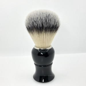 Brosse de rasage synthétique à poignée en plastique noir pour hommes, nouveau Design fabriqué en chine, cadeau pour Salon de coiffure - Product Image 2