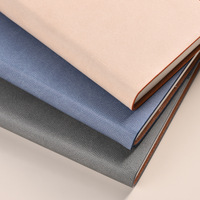 Carnets promotionnels personnalisés en gros pour entreprises, esthétiques, A5, couverture souple, reliure thermique, en cuir PU imprimé, pour étudiants