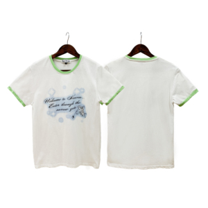 2025 superventas camisetas de cuello redondo para mujer 100% algodón Casual manga corta ropa de calle OEM camiseta para niña - Product Image 6