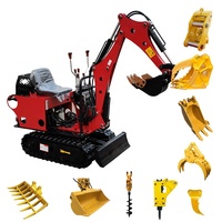 סין משלוח חינם 0.8 טון 1000Kg 1 טון 1.2 טון מיני סורק חופר מחפרון הידראולי מיקרו דיגר מכונת עבור מכירת מחיר