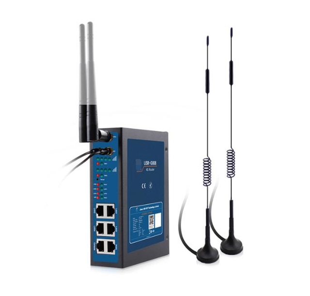 USR-G808 Multi Cellular Router Dual SIM Industrial WIFI 4G LTE Cellular Routing 10/100Mbps VPN/APN Secure Wireless Networking
