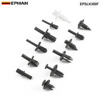 EPMAN — Kit de fixation automatique, 350 pièces, Clip de fixation universel en plastique et Nylon, Rivet, panneaux de porte, garde-boue, revêtement de garde-boue EPSLK350F