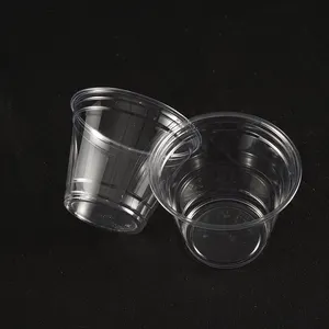 定制标志圆形塑料宠物杯360毫升柔性可重复使用派对杯一次性杯