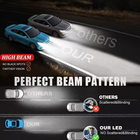 Ampoule de phare de voiture LED haute puissance 400W T200 Super Lumineuse 12V Éclairage automobile Phares LED 32000LM H1 H7 Phares avant de voiture