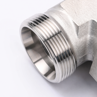 Conector de Tubería de Acero Inoxidable Forjado Personalizable SS316 SS304, Rosca Hembra, Alta Presión, Conexión Lisa para Agua y Aceite