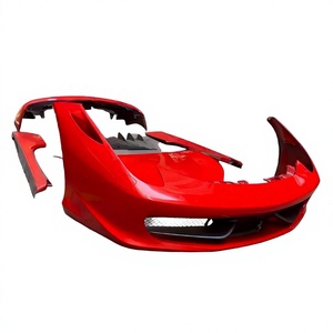 คุณภาพสูง เหมาะสำหรับ Ferrari 458 กันชนหน้า; กันชนหลัง; สปอยเลอร์หลัง; สเกิร์ตข้าง; ฝากระโปรงหน้า ชุดแต่งรถยนต์ - Product Image 3