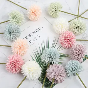 Vente en gros, marguerite artificielle, fleur de pissenlit, chrysanthème en soie, pièce centrale de Table de maison, décoration de fête de mariage