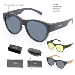 <span class=keywords><strong>2026</strong></span>年カスタムロゴ入りオールテレーンドライビングサングラスUV400偏光アンチグレア軽量ニューフィットオーバーグラスキャンプサイクリング用 - Product Image 4