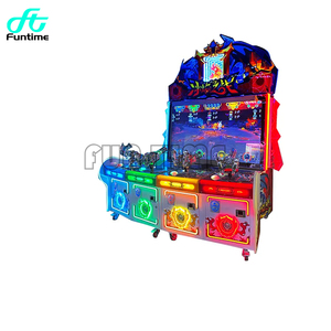 Divertido tirador de arcade con monedas para 4 jugadores, simulador de juego de disparos - Product Image 6