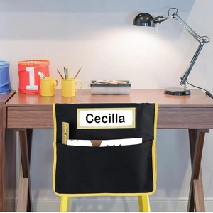 Organizador de Silla con Bolsillos Negros y Ranura para Nombre, para el Respaldo de Sillas Infantiles en el Aula - Product Image 6