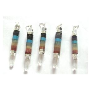 จักระ3ชิ้นจี้พลอยอาเกตฮวงจุ้ยรักแกะสลักของตกแต่งบ้าน - Product Image 1