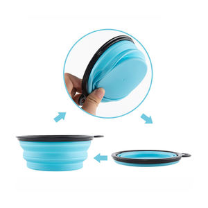 Penjualan Terbaik disesuaikan kualitas tinggi dilipat mangkuk anjing portabel dilipat mangkuk air silikon mangkuk hewan peliharaan perjalanan - Product Image 2