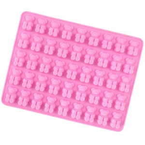 แม่พิมพ์ซิลิโคนช็อกโกแลตรูปหมี 50 ช่อง ขนาด 21x16 ซม. อุปกรณ์ทำขนม DIY สำหรับตกแต่งเค้ก - Product Image 4