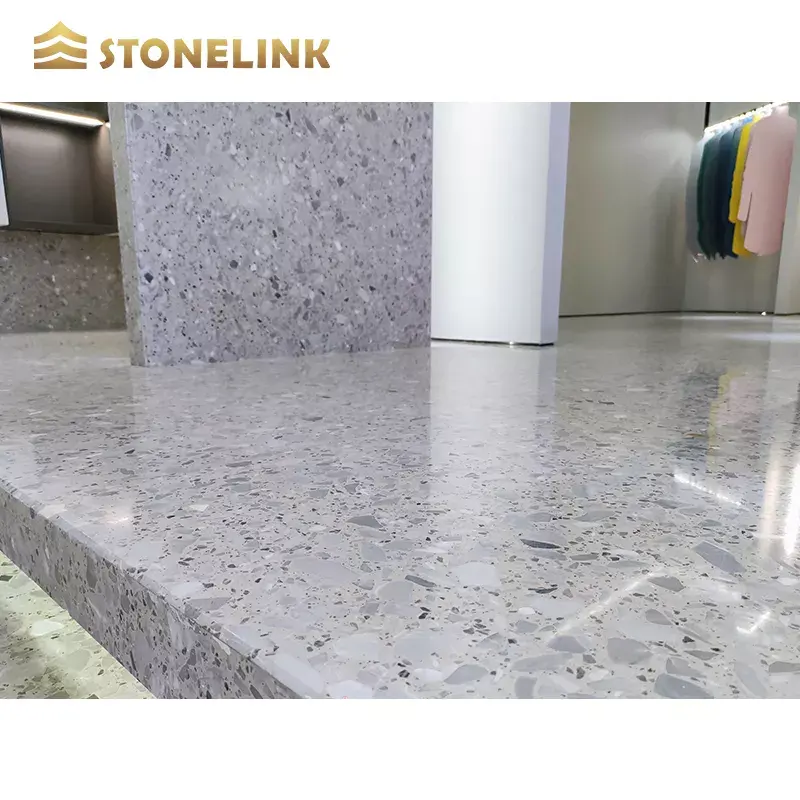 Artificial Stone Decor Bathroom Terrazzo Flooring Ceramic Tiles Terrazzo Slab For Floor Tiles Design
