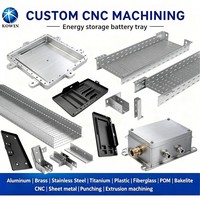 Plateau de batterie de stockage d'énergie personnalisé en alliage d'aluminium anodisé 6063 avec couvercle scellé et rainure pour joint pour modules de station d'alimentation portable