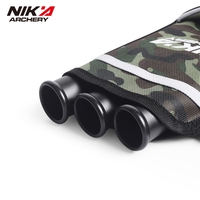 Nika Archery – Sacoche de flèches à 3 tubes, sacoche de flèches pour droitier/gaucher avec ceinture de hanche pour le tir et la chasse