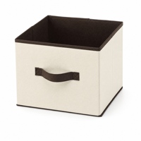 Boîte de rangement durable en tissu non tissé 80g avec panneau de 2,0 mm pour documents de bureau, articles divers et usage domestique