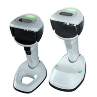 Escáner de Código de Barras Inalámbrico/USB de Escritorio y Portátil Zebra DS9908 DS9908R con Lector de Etiquetas RFID para Supermercados, Tiendas y Farmacias