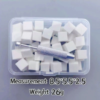 Nouveauté : Bloc d'éponge mini tofu de 1 cm, outil de blush dégradé imprimé personnalisé, stylo anti-rayures, éponge à ongles, pince à ongles, stylo de manucure YULI