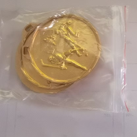Médaille de championnat de karaté personnalisée sur mesure, thème de tournoi sportif de hockey, découpe à la presse, métal 3D, émail brillant