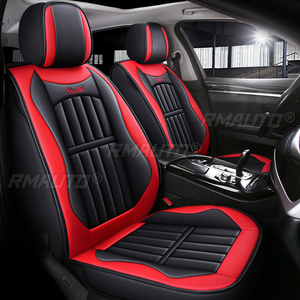 1/2PCS ฝาครอบที่นั่งด้านหน้ารถหนัง PU ฝาครอบเบาะกันลื่นสำหรับ BMW E46 E90 สำหรับพาสต้า B6 สำหรับเทสลารุ่น 3 - Product Image 2