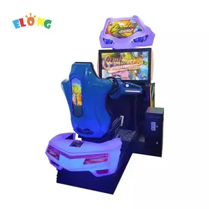 Yüksek kaliteli araba yarışı oyunu makinesi 1 oyuncu jetonlu Arcade yarış simülatörü makinesi eğlence ekipmanları