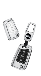 Funda Protectora para Llaves de Coche de Aleación de Aluminio para Volkswagen Tiguan L Lavida Plus Golf 7 Polo Skoda <span class=keywords><strong>VW</strong></span>, Llaveros, Bolsa para Llaves - Product Image 6